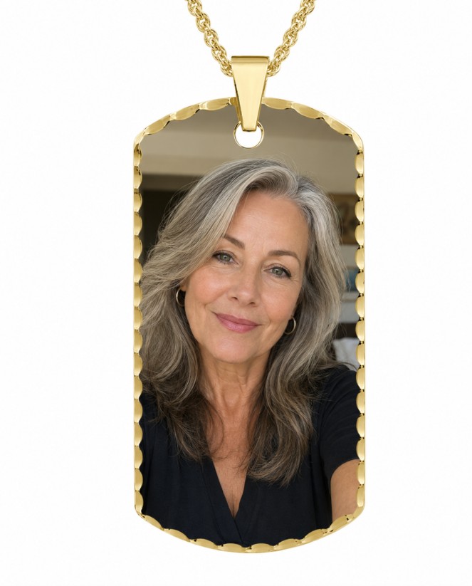 Customized Picture Chain - Silver & Gold